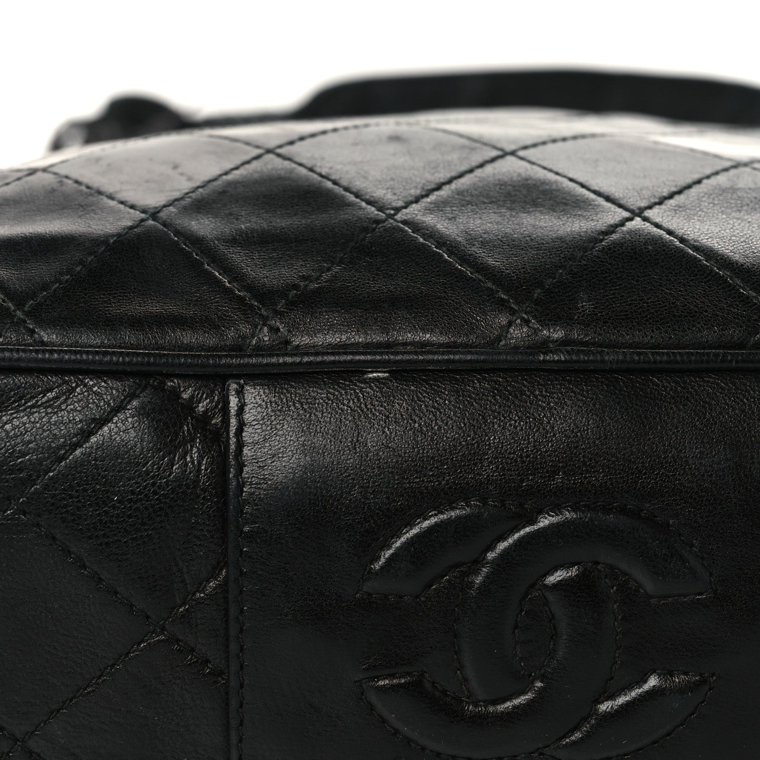 Chanel Lambskin Quilted Tassel Camera Case Black 12 of 12