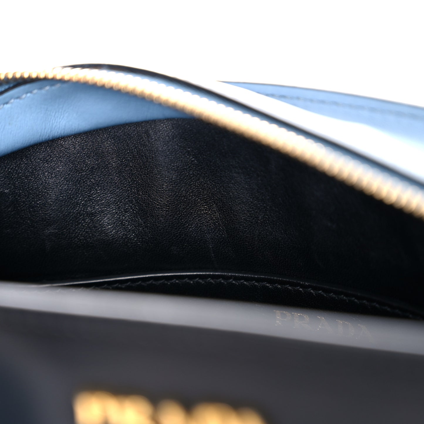 Saffiano City Calfskin Esplanade Crossbody Bag Astrale Black