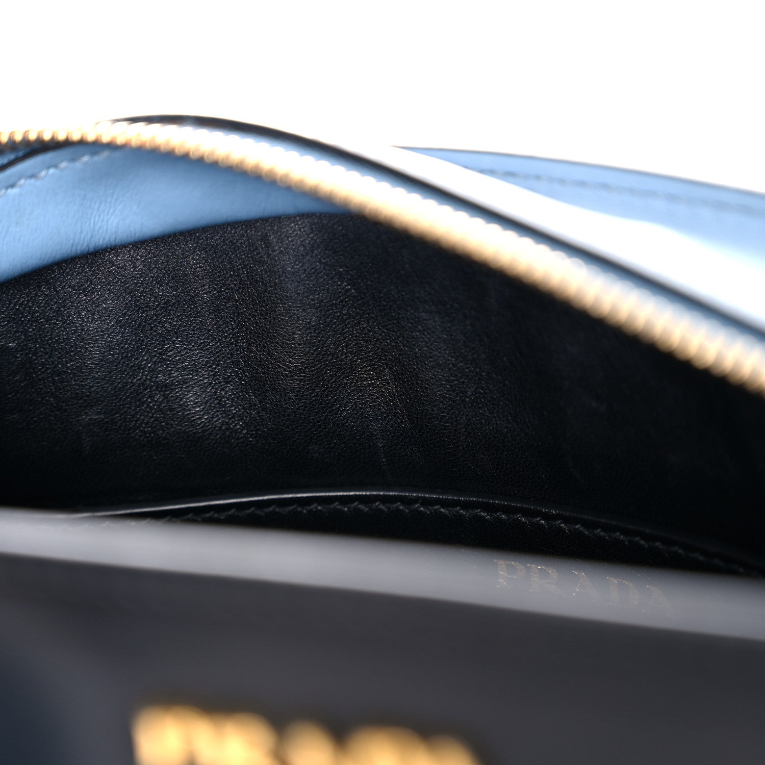 Prada Saffiano City Calfskin Esplanade Crossbody Bag Astrale Black 12 of 20