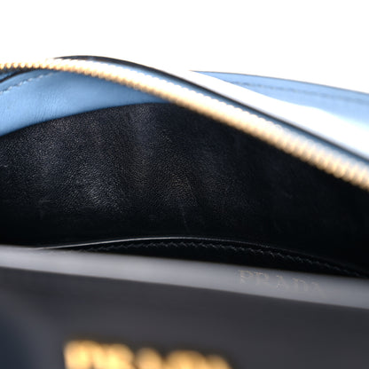 Prada Saffiano City Calfskin Esplanade Crossbody Bag Astrale Black 12 of 20