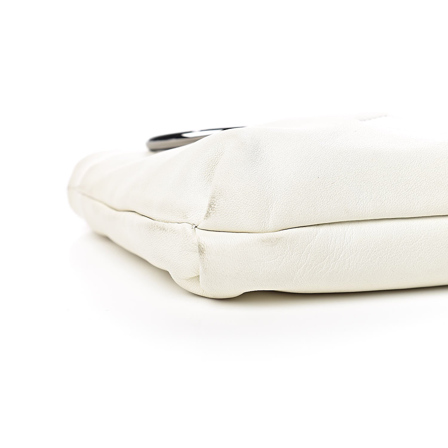 Chanel Lambskin Soft and Chain Pochette White 8 of 10