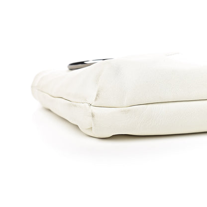 Chanel Lambskin Soft and Chain Pochette White 8 of 10