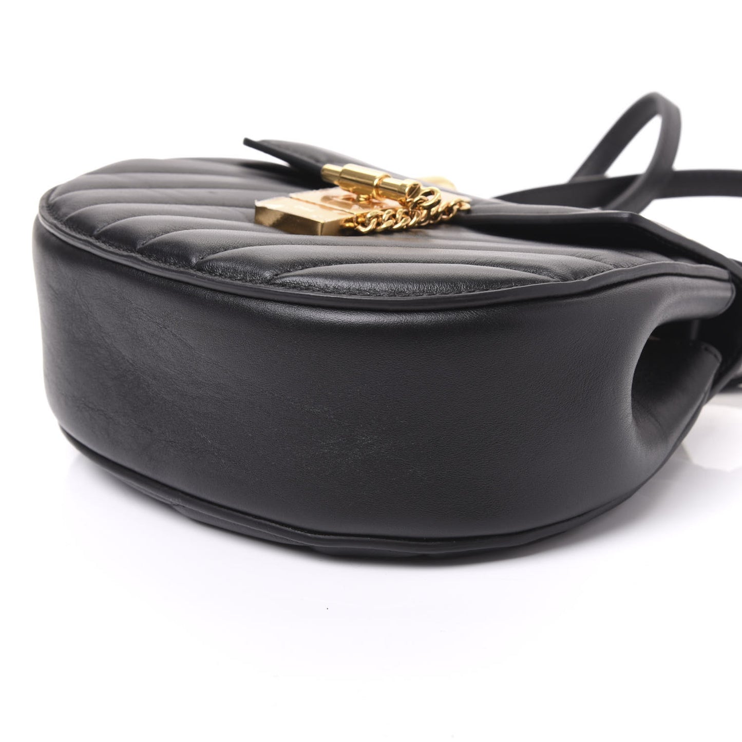 Calfskin Quilted Mini Drew Bijou Shoulder Bag Black