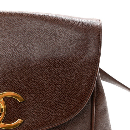 Chanel Caviar CC Backpack Brown 19 of 20