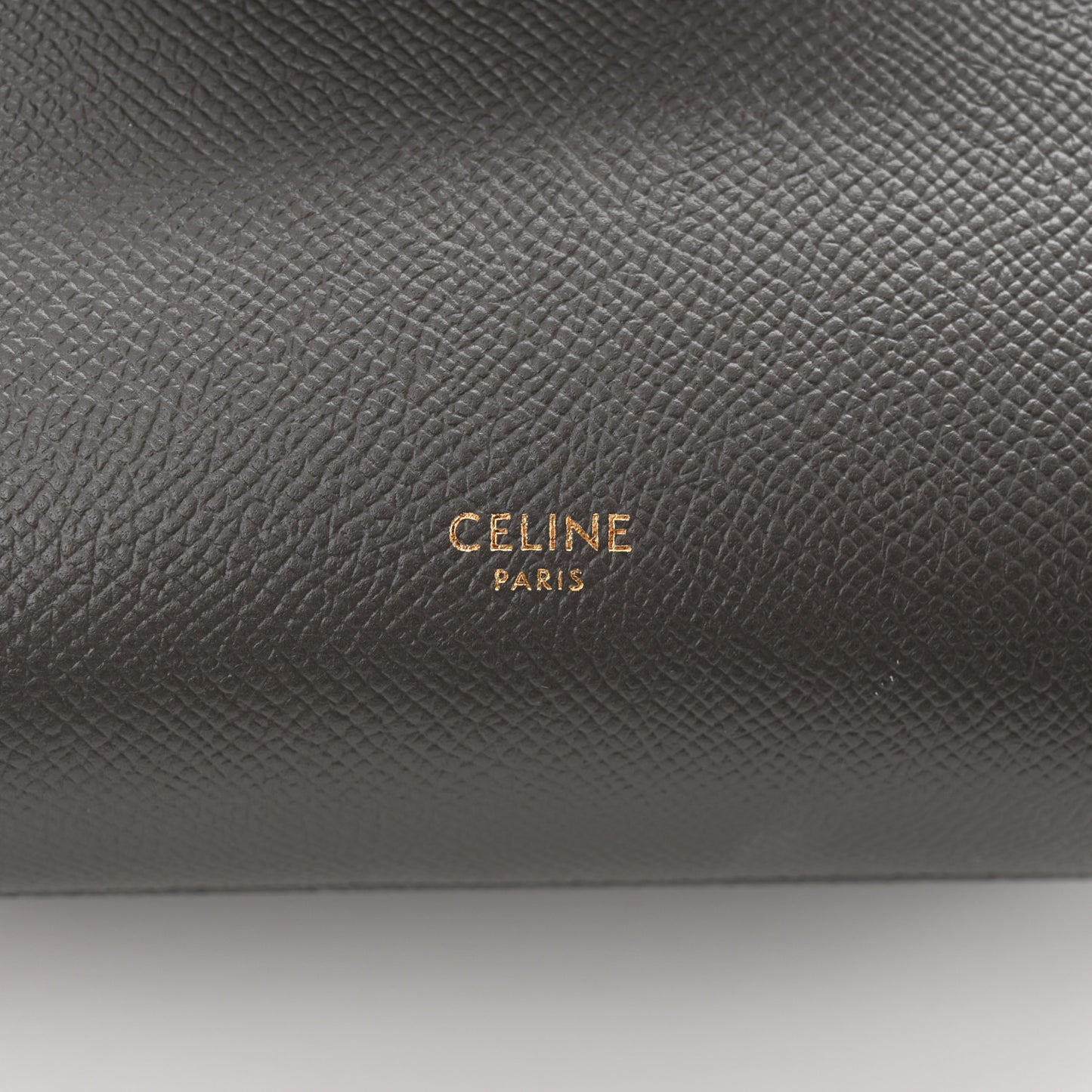 Grained Calfskin Nano Belt Bag Grey