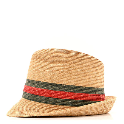Gucci Abaca Straw Web Fedora Hat S 4 of 11