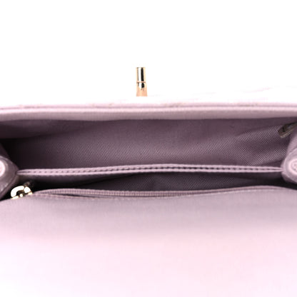 Chanel Caviar Quilted Mini Coco Handle Flap Lilas Lilac 5 of 10