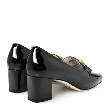Gucci Vernice GG Victoire 55mm Loafer Pumps 38 Black 5 of 10