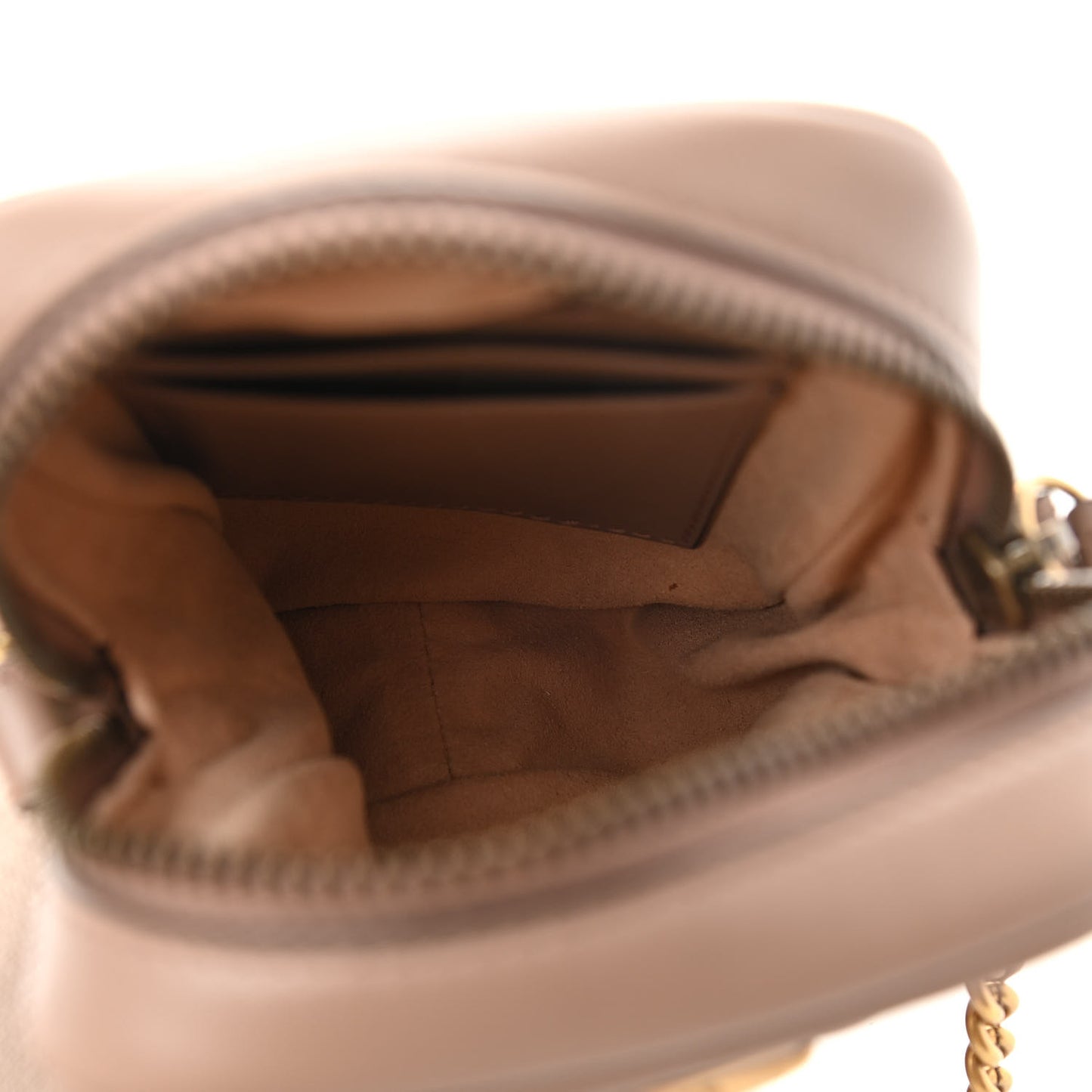 Calfskin Matelasse Mini GG Marmont Crossbody Bag Porcelain Rose