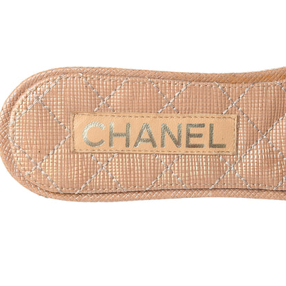 Chanel Fantasy Calfskin Pearl Cord CC Mules 36.5 Ivory Grey 7 of 9