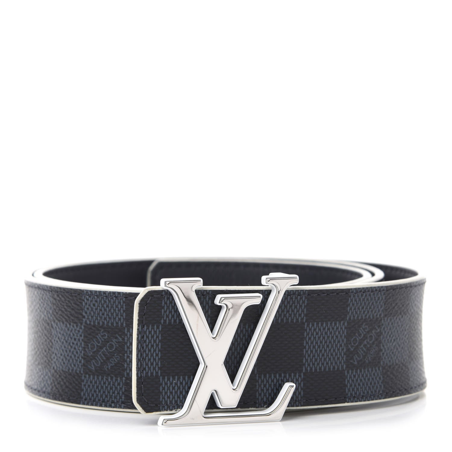 Louis Vuitton Damier Cobalt 40mm LV Initiales Belt 85 34 1 of 6