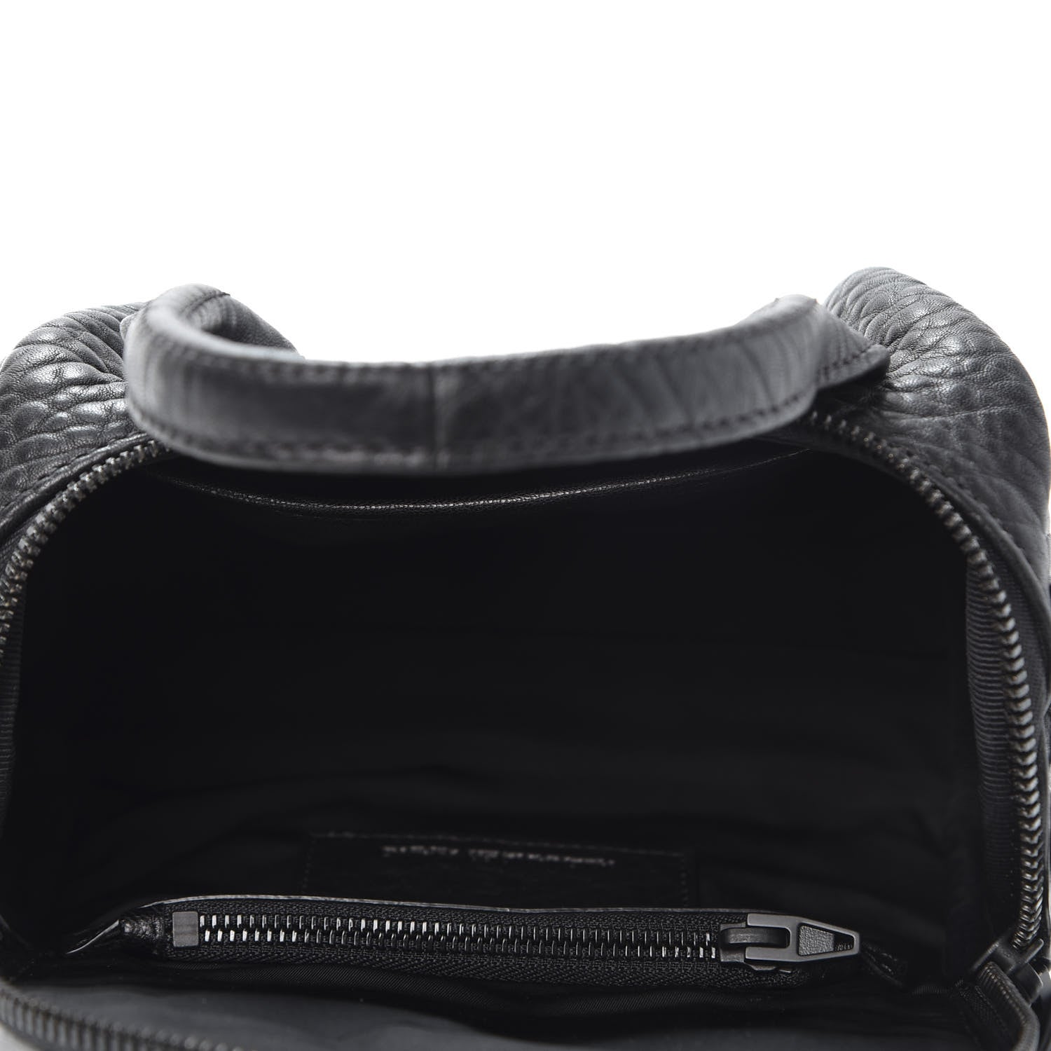 Alexander Wang Pebbled Lambskin Mini Rockie Black Matte Black Hardware 4 of 8