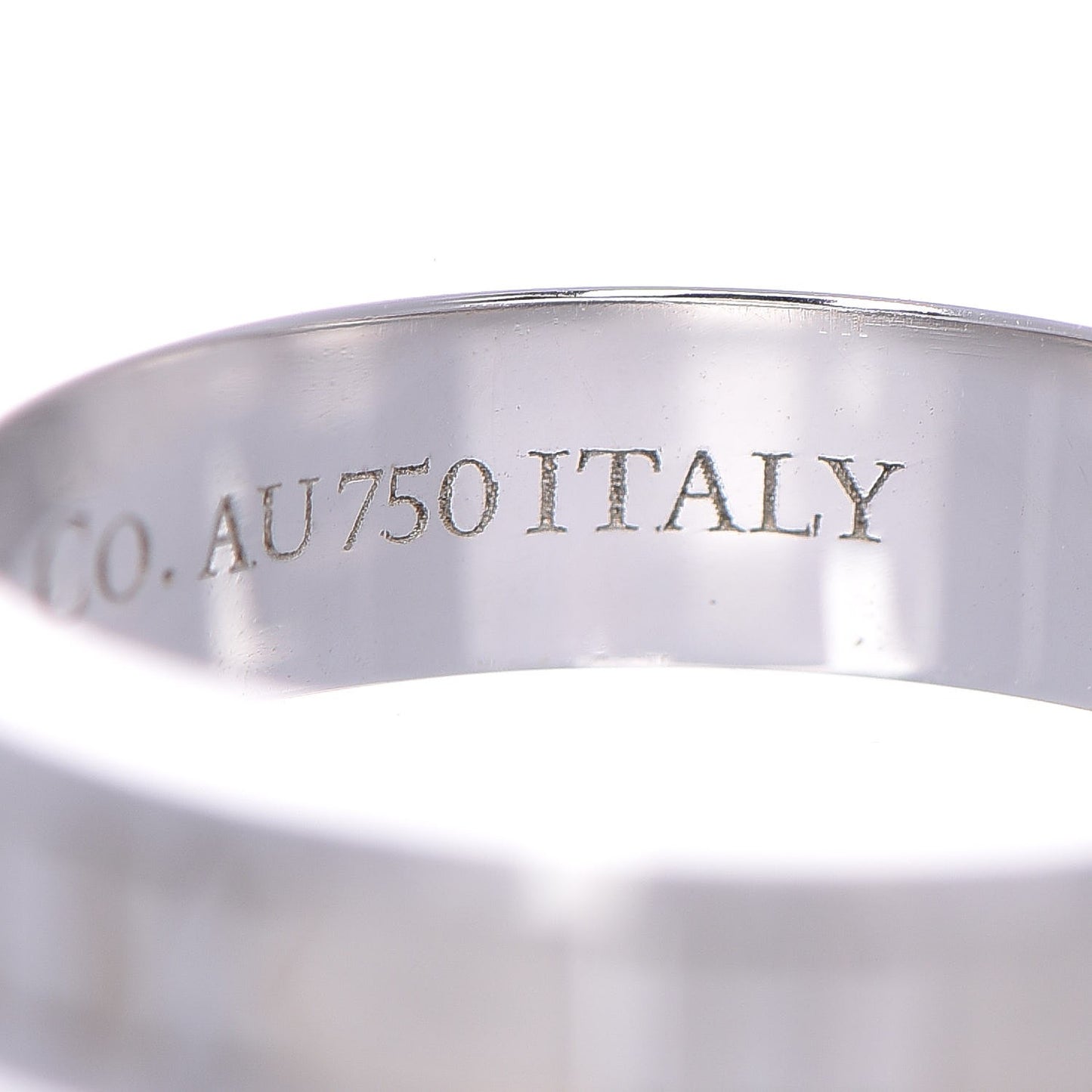 18K White Gold Atlas Ring 49.5 5