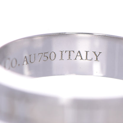 Tiffany 18K White Gold Atlas Ring 49.5 5 8 of 8