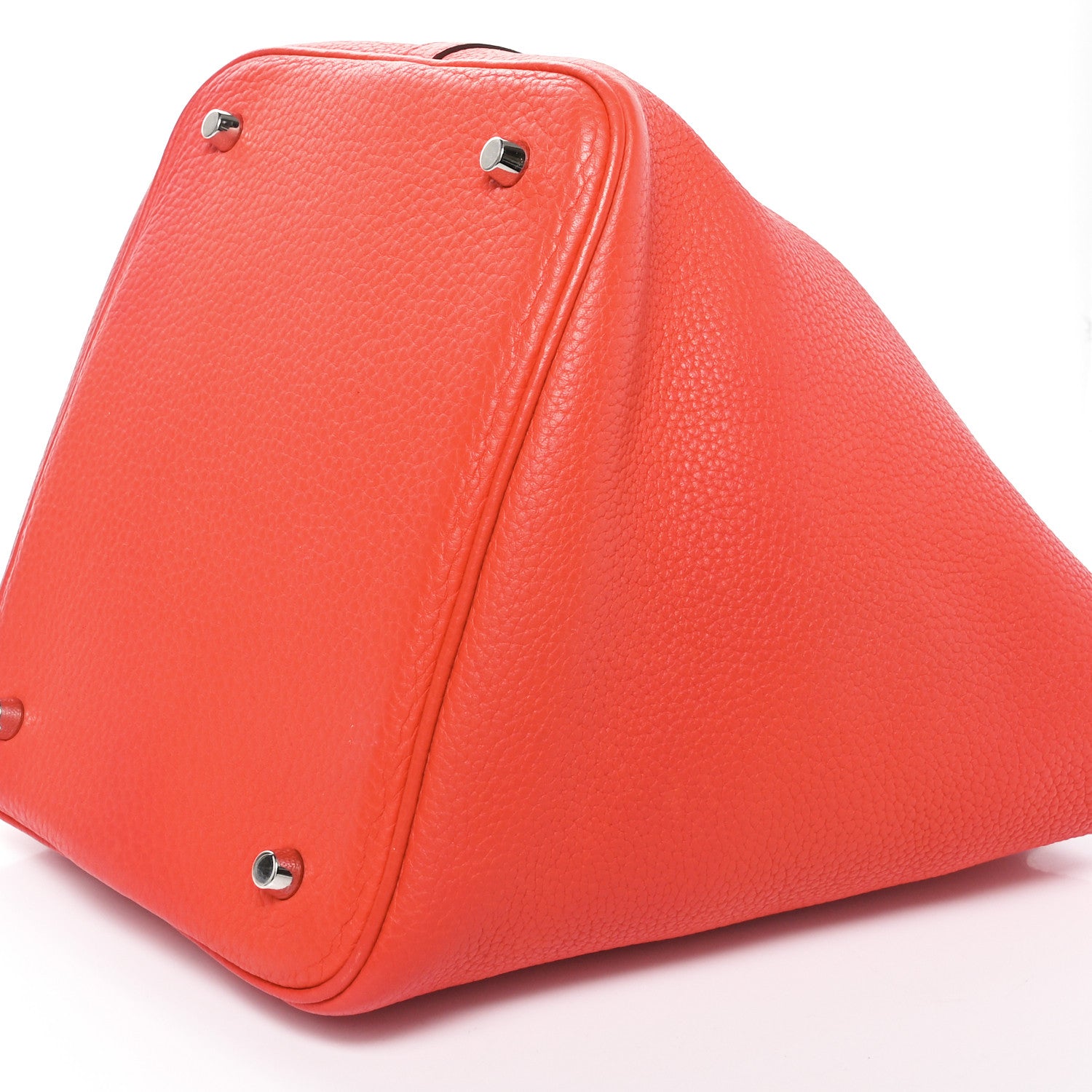 Hermes Taurillon Clemence Picotin Lock 22 MM Rouge Pivoine 9 of 9
