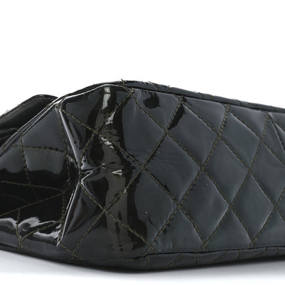 Chanel Patent Quilted 2.55 Reissue 226 Flap Green 9 of 10