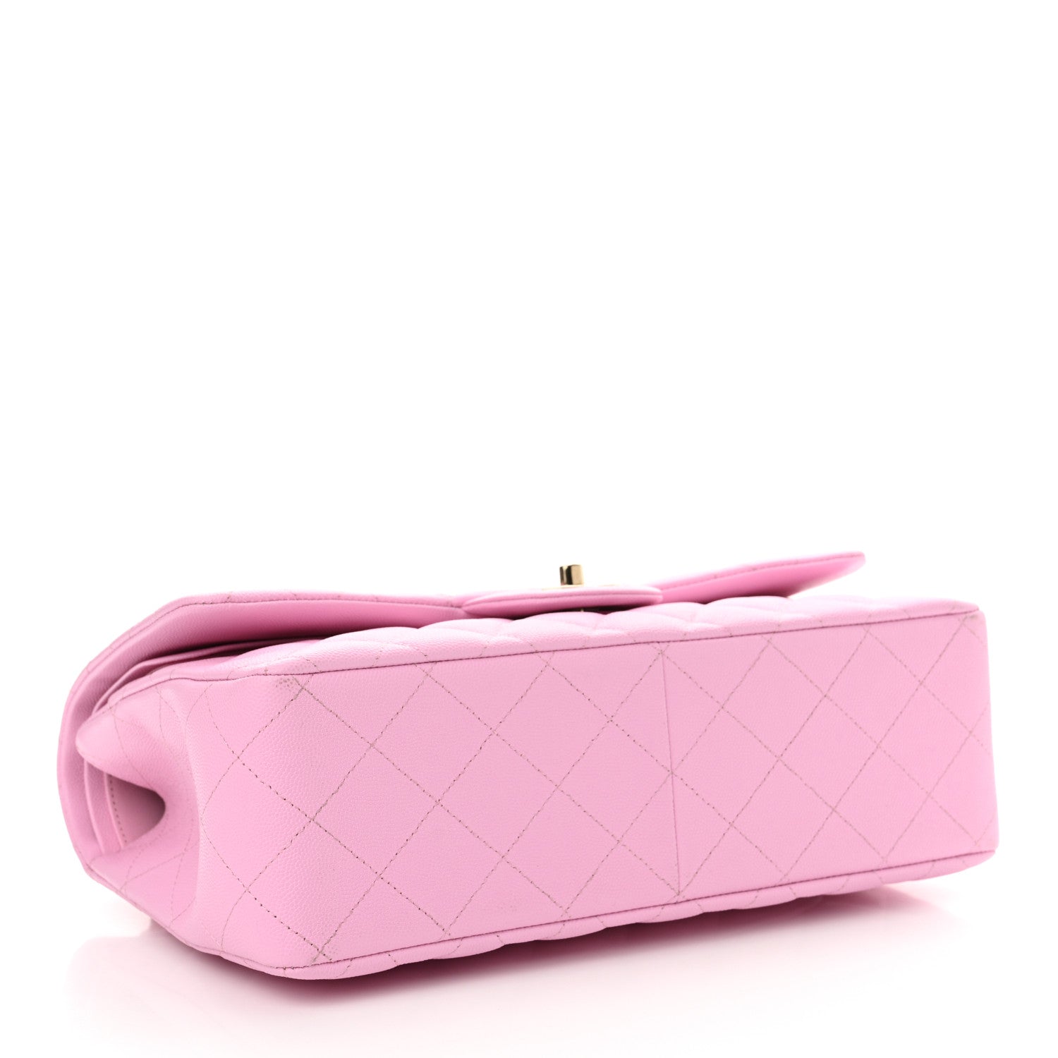 Chanel Caviar Quilted Jumbo Double Flap Pink 4 of 11