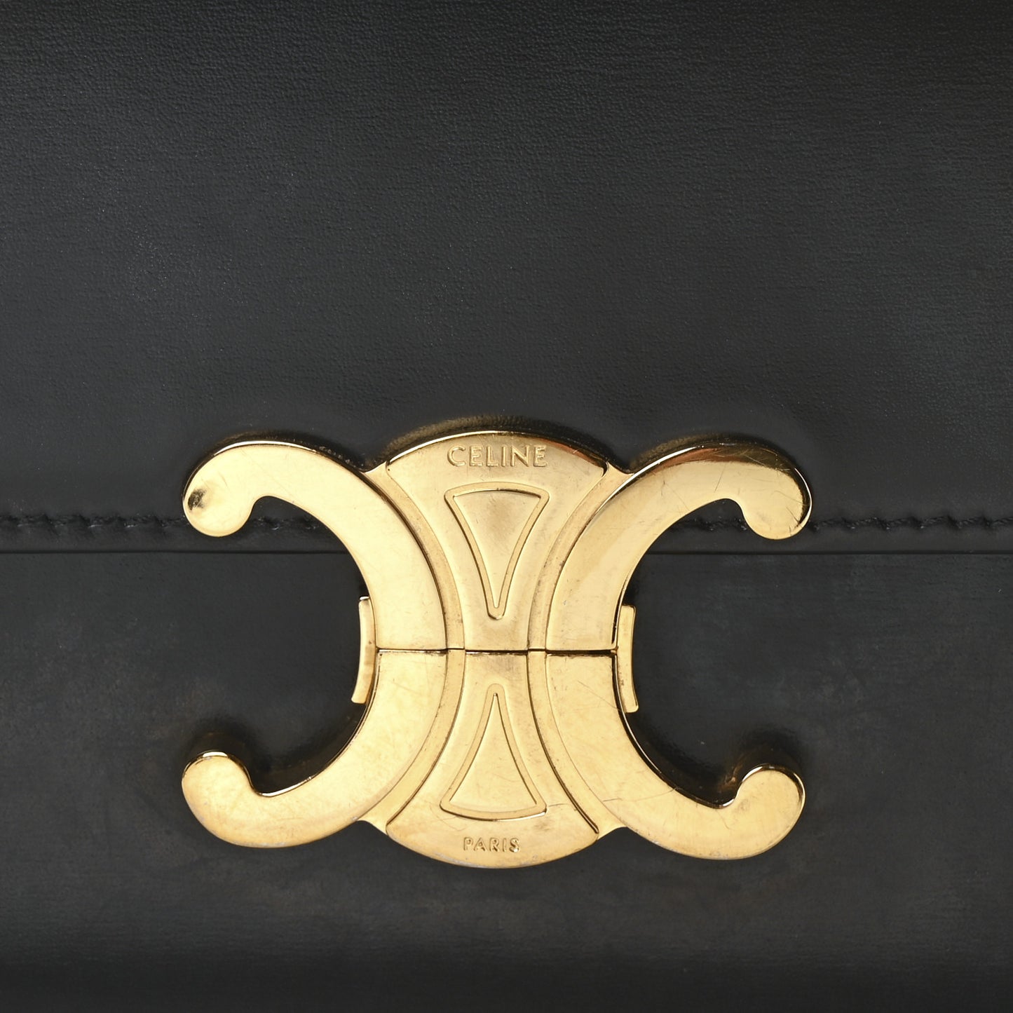Shiny Calfskin Teen Triomphe Black