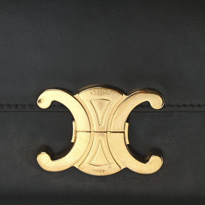 Celine Shiny Calfskin Teen Triomphe Black 8 of 10