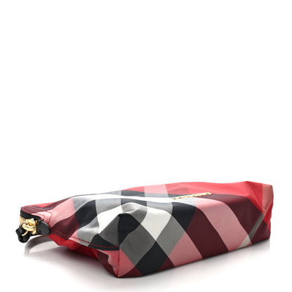 Burberry Nova Check Zip Top Pouch Parade Red 4 of 7