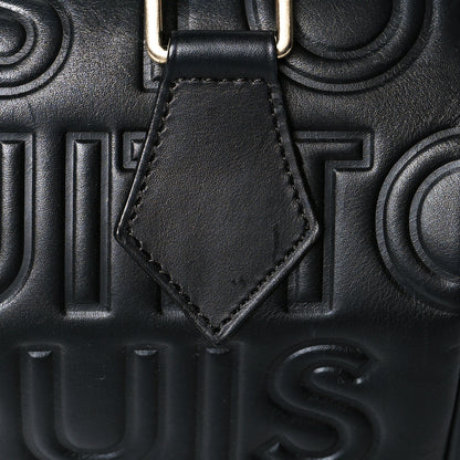 Louis Vuitton Calfskin Embossed Mini Cube Speedy Black 12 of 12