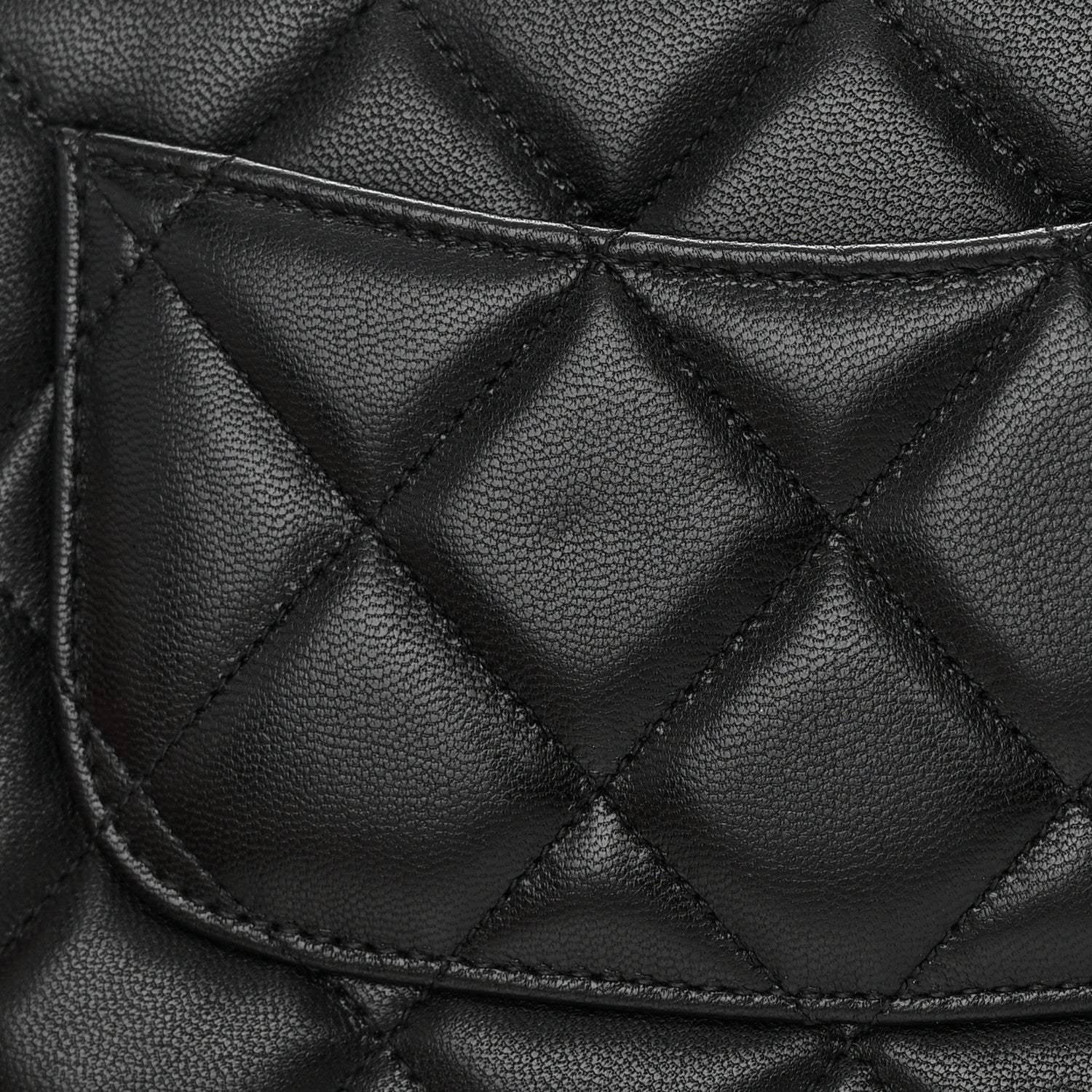 Chanel Goatskin Quilted Quilted Like A Wallet Wallet On Chain WOC Black 16 of 17