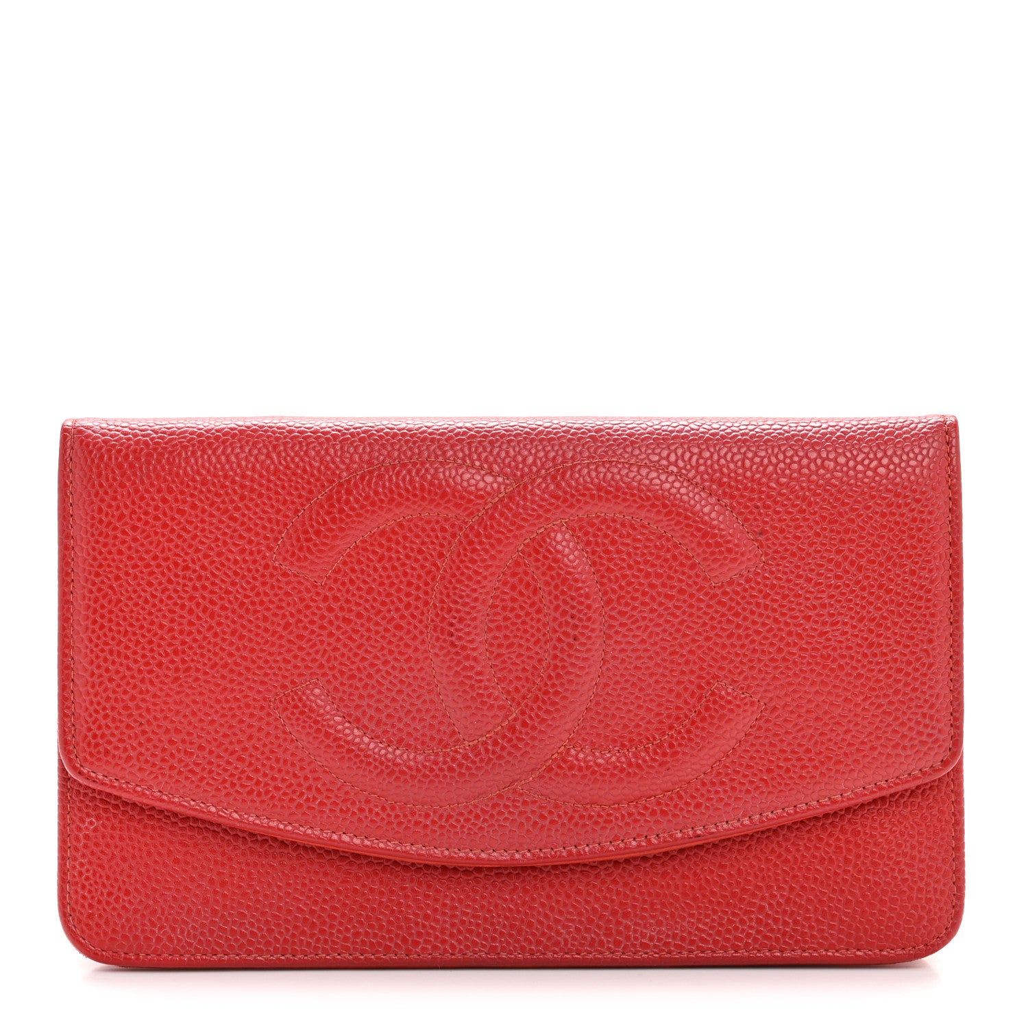 Chanel Caviar Timeless CC Wallet Red 2 of 28