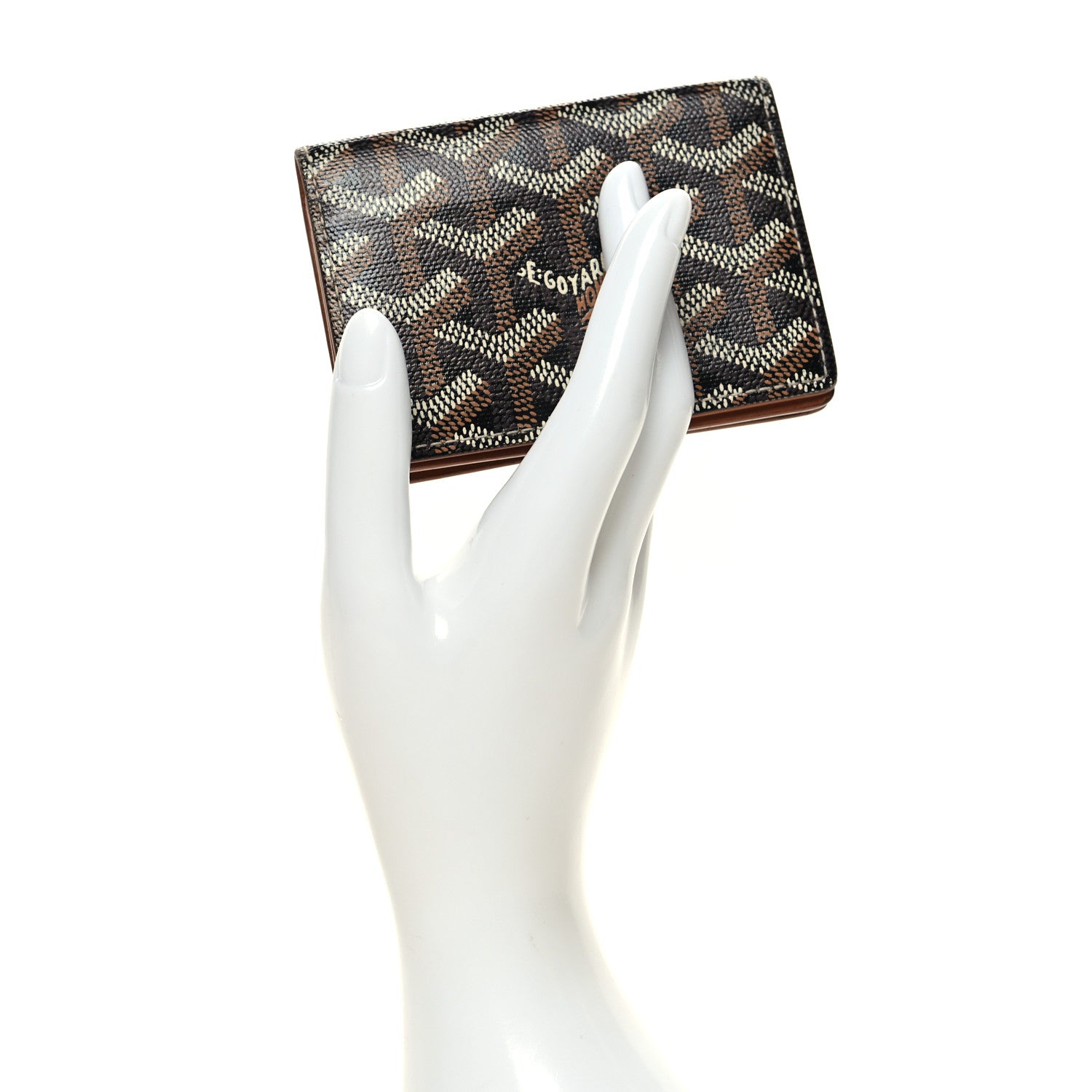 Goyard Goyardine Business Card Holder Black Gold 2 of 11