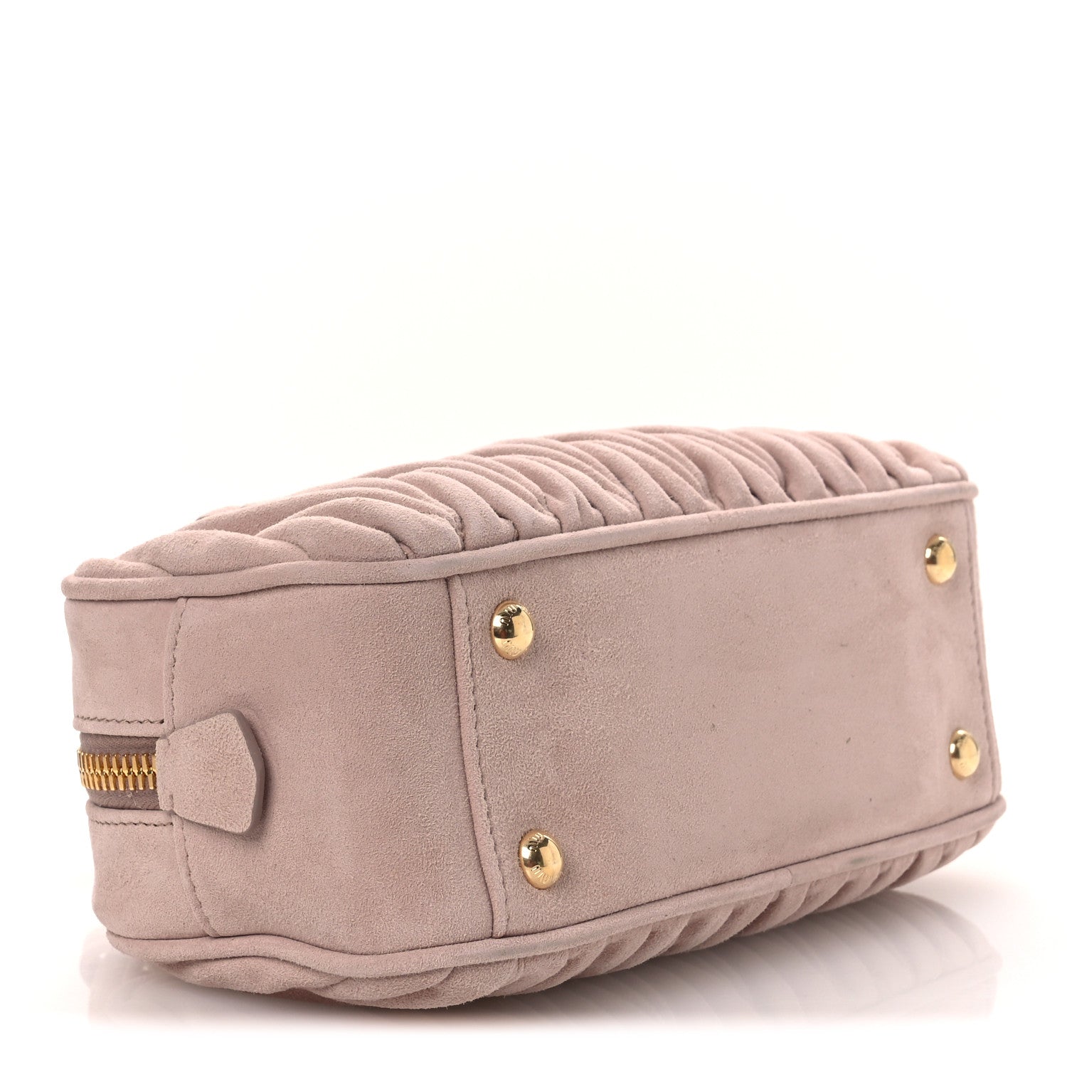 Miu Miu Suede Matelasse Regular Arcadie Top Handle Bag Pesco 4 of 11