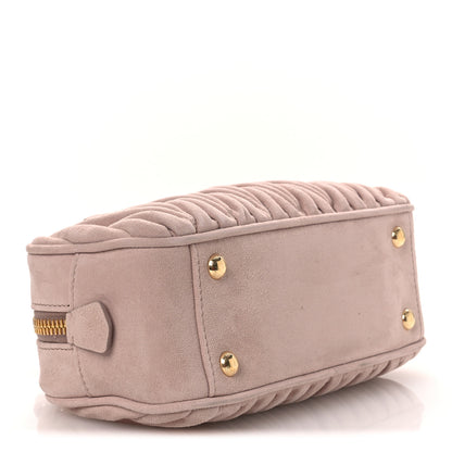 Miu Miu Suede Matelasse Regular Arcadie Top Handle Bag Pesco 4 of 11