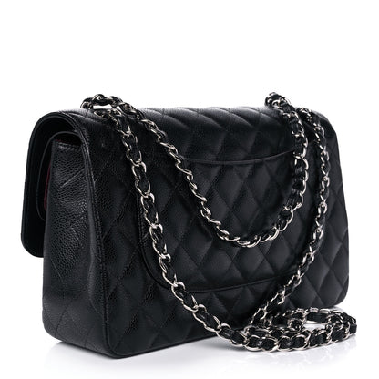 Chanel Caviar Quilted Jumbo Double Flap Black 3 of 12