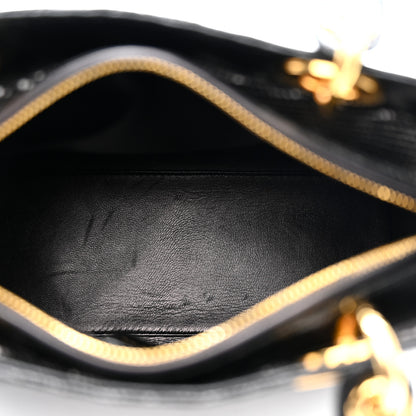 Christian Dior Lizard Medium Lady Dior Black 5 of 12