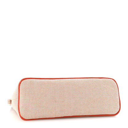 Hermes Cotton Canvas Crazy H Medium Bolide Case Orange Ficelle 4 of 8