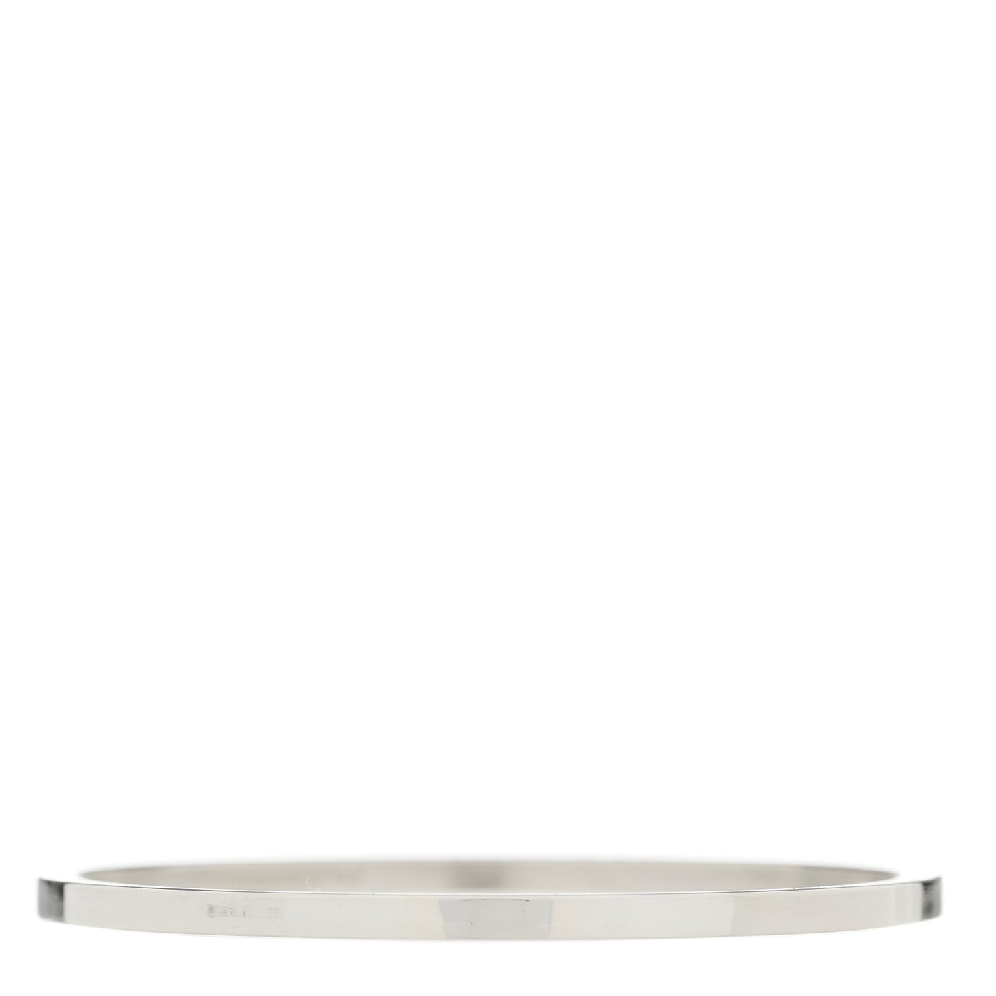 Sterling Silver Logo Bangle Bracelet