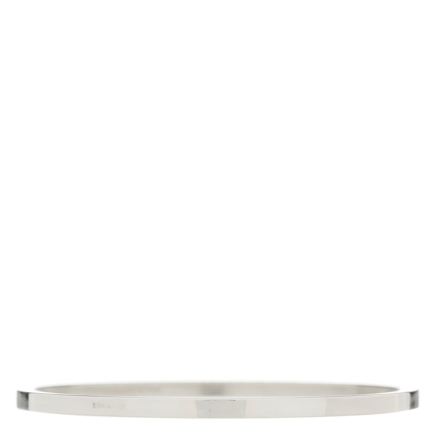 Tiffany Sterling Silver Logo Bangle Bracelet 2 of 4
