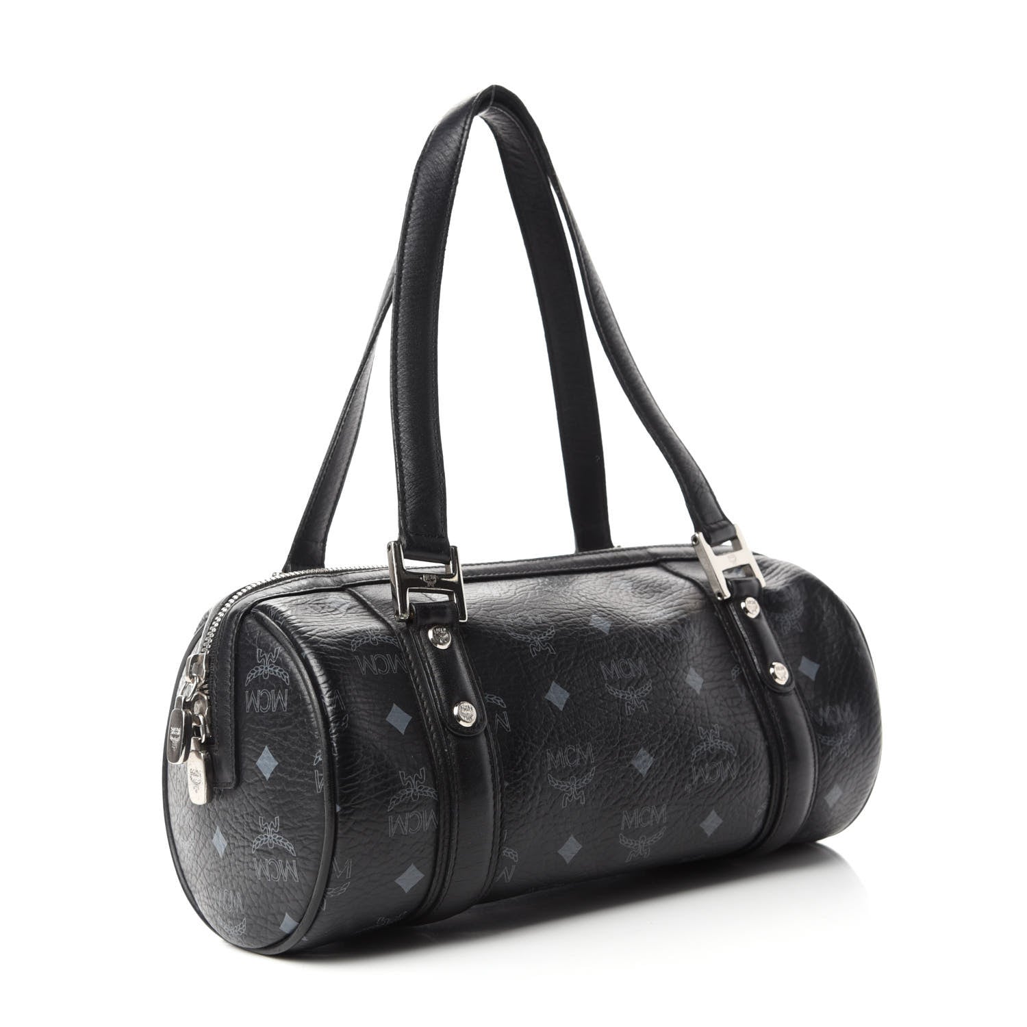 MCM Visetos Essential Barrel Bag Black 3 of 12