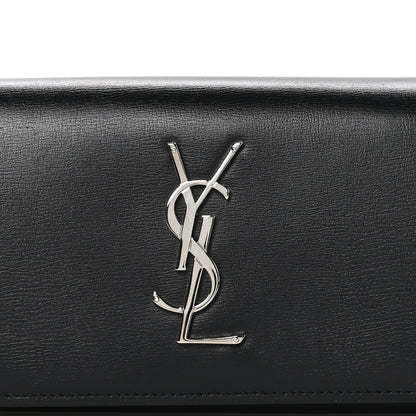 Saint Laurent Smooth Calfskin Classic Monogram Cassandre Wallet Black 9 of 14