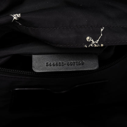 Alexander McQueen Nylon Dancing Skeleton Backpack Black White 10 of 11
