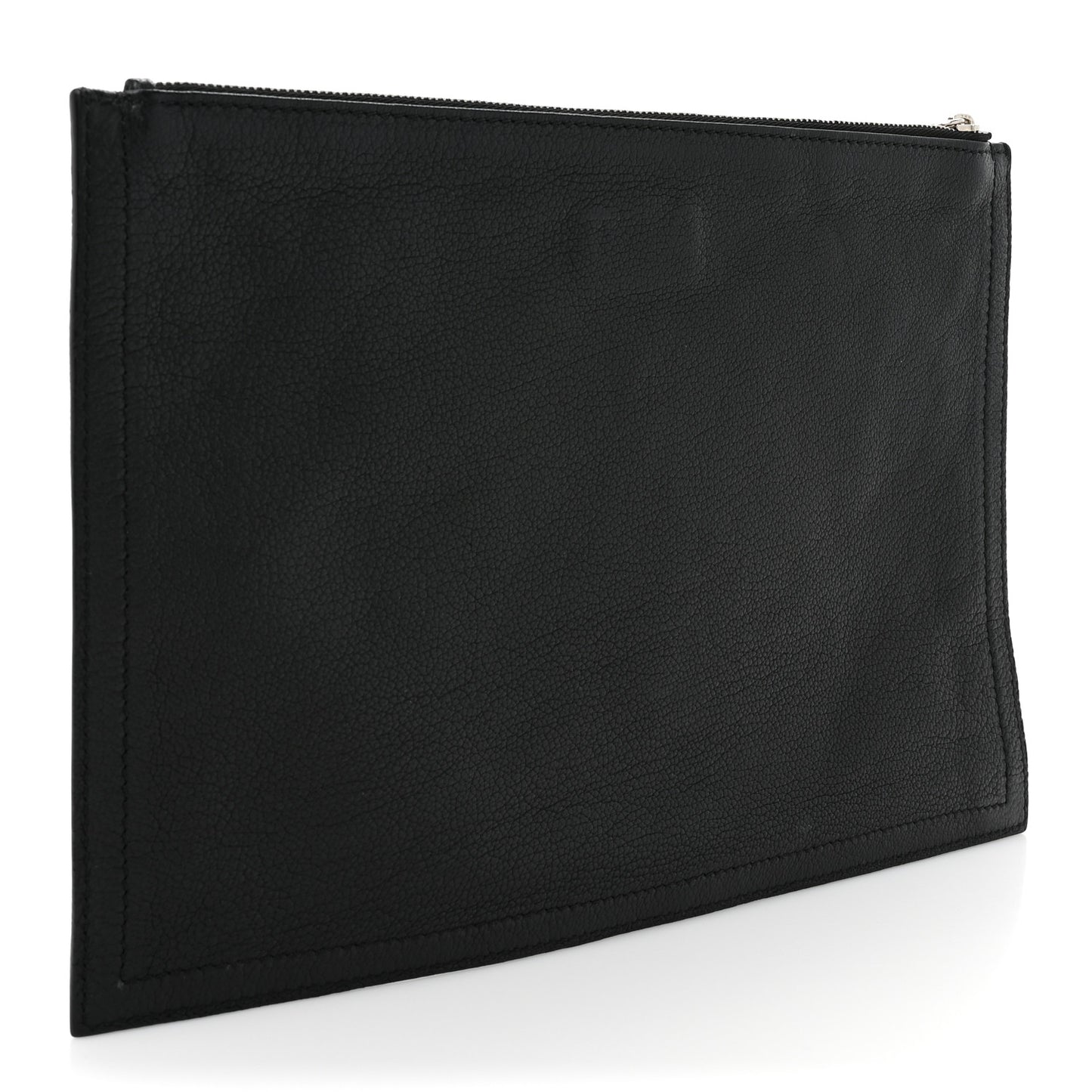 Sugar Goatskin Medium Antigona Pouch Black