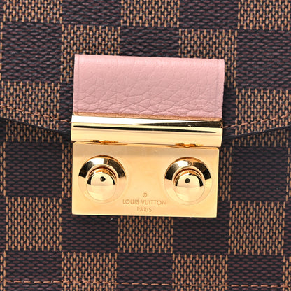 Louis Vuitton Damier Ebene Croisette Chain Wallet Magnolia 8 of 10