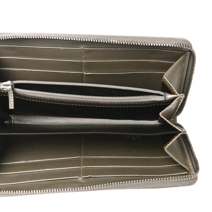 Gucci Imprime Monogram GG Pierce Zip Around Wallet Silver 5 of 12