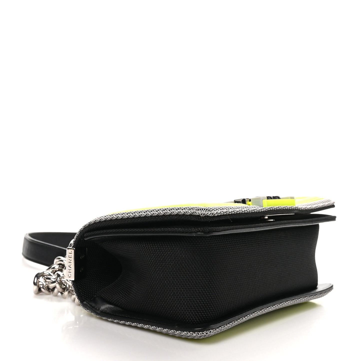 Canvas Quilted Small Fluo Boy Flap Black Grey Yellow