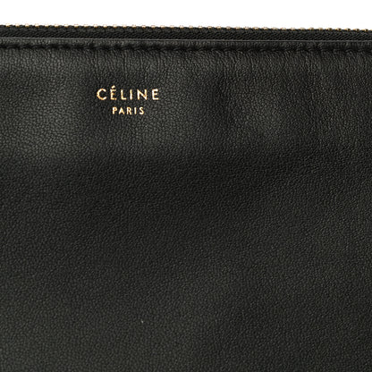 Celine Lambskin Large Trio Crossbody Bag Black 12 of 15