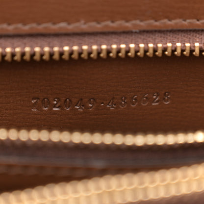 Gucci GG Supreme Monogram Calfskin Medium Horsebit 1955 Top Handle Bag Beige Ebony Brown Sugar 6 of 9