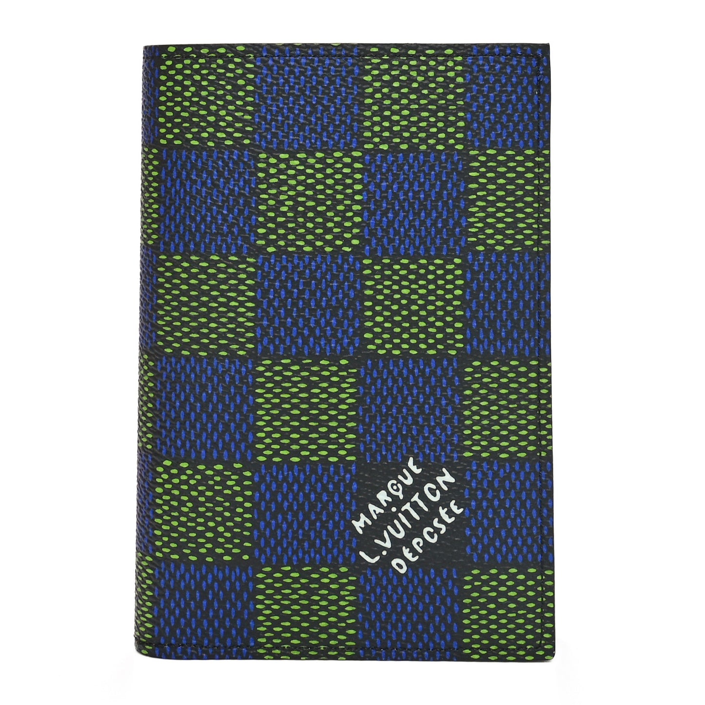 Damier Heritage Pocket Organizer Blue Green