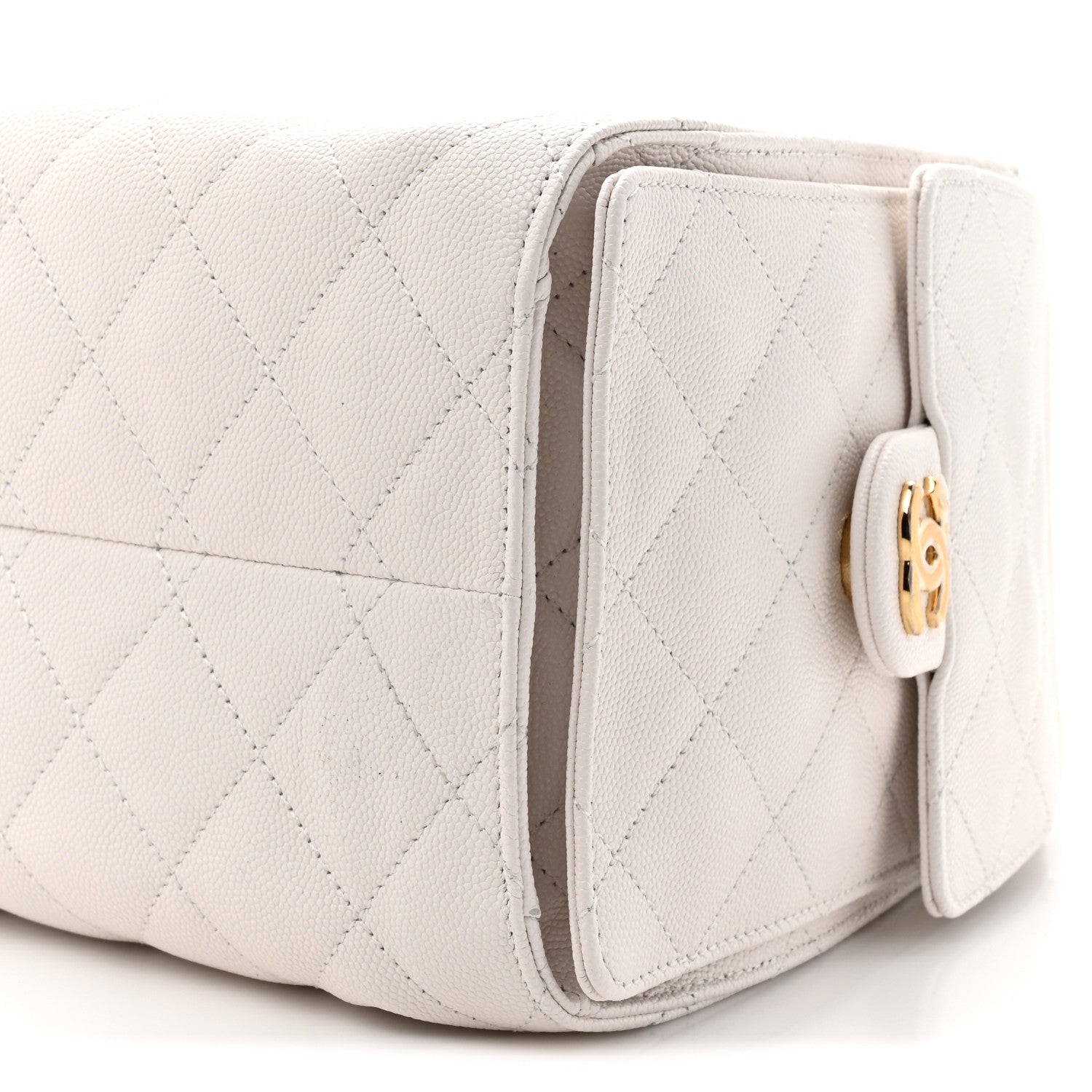 Chanel Caviar Quilted Small Chanel 25 Handbag White 8 of 9