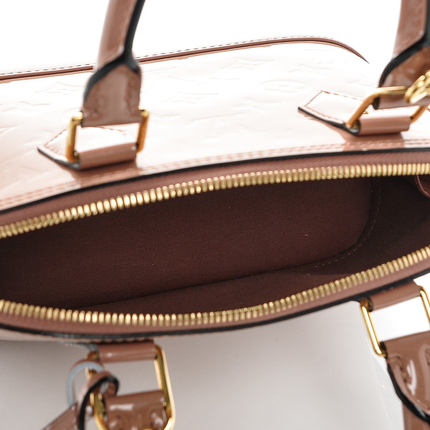 Louis Vuitton Vernis Alma BB Rose Velours 6 of 6