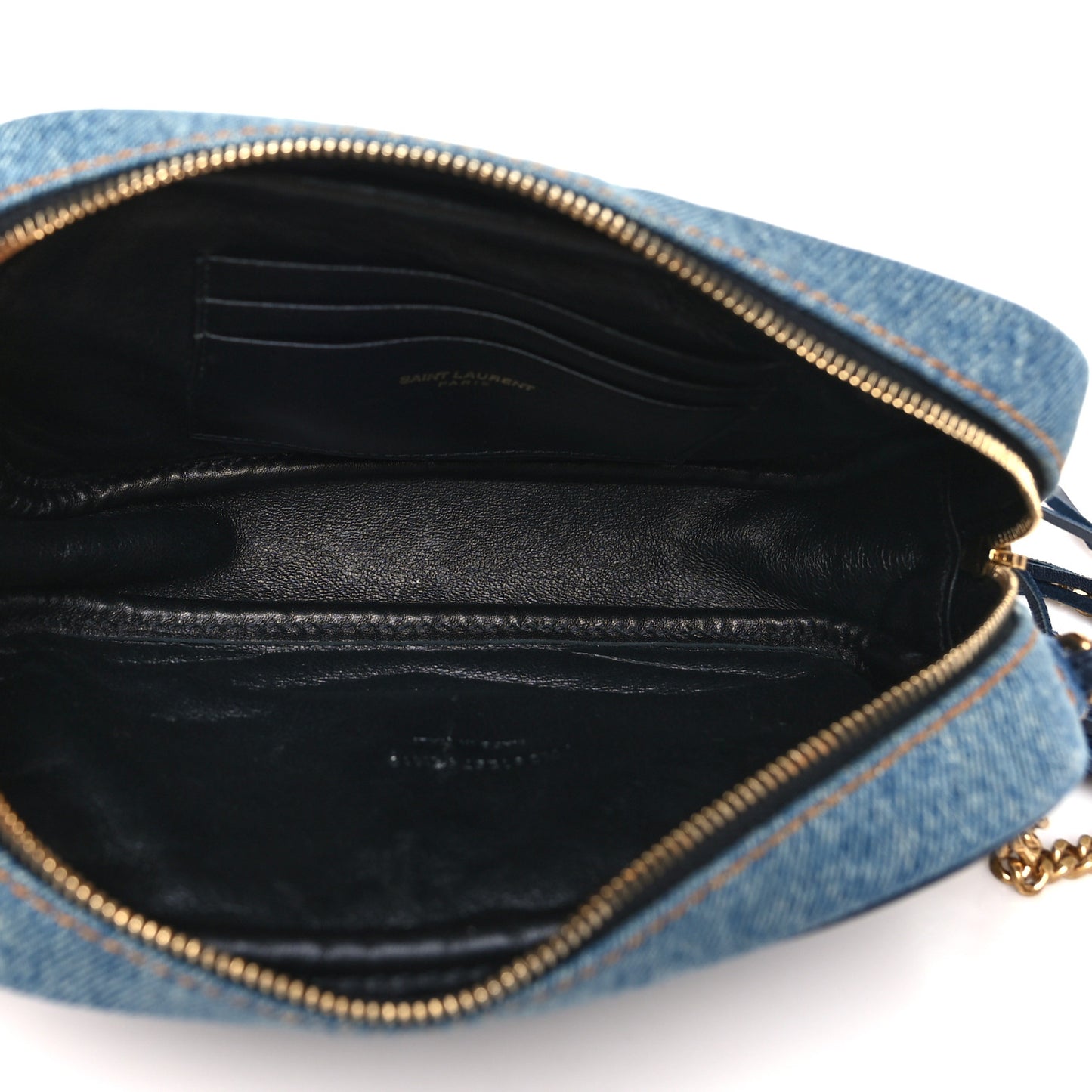 Denim Matelasse Monogram Mini Lou Camera Bag California Blue