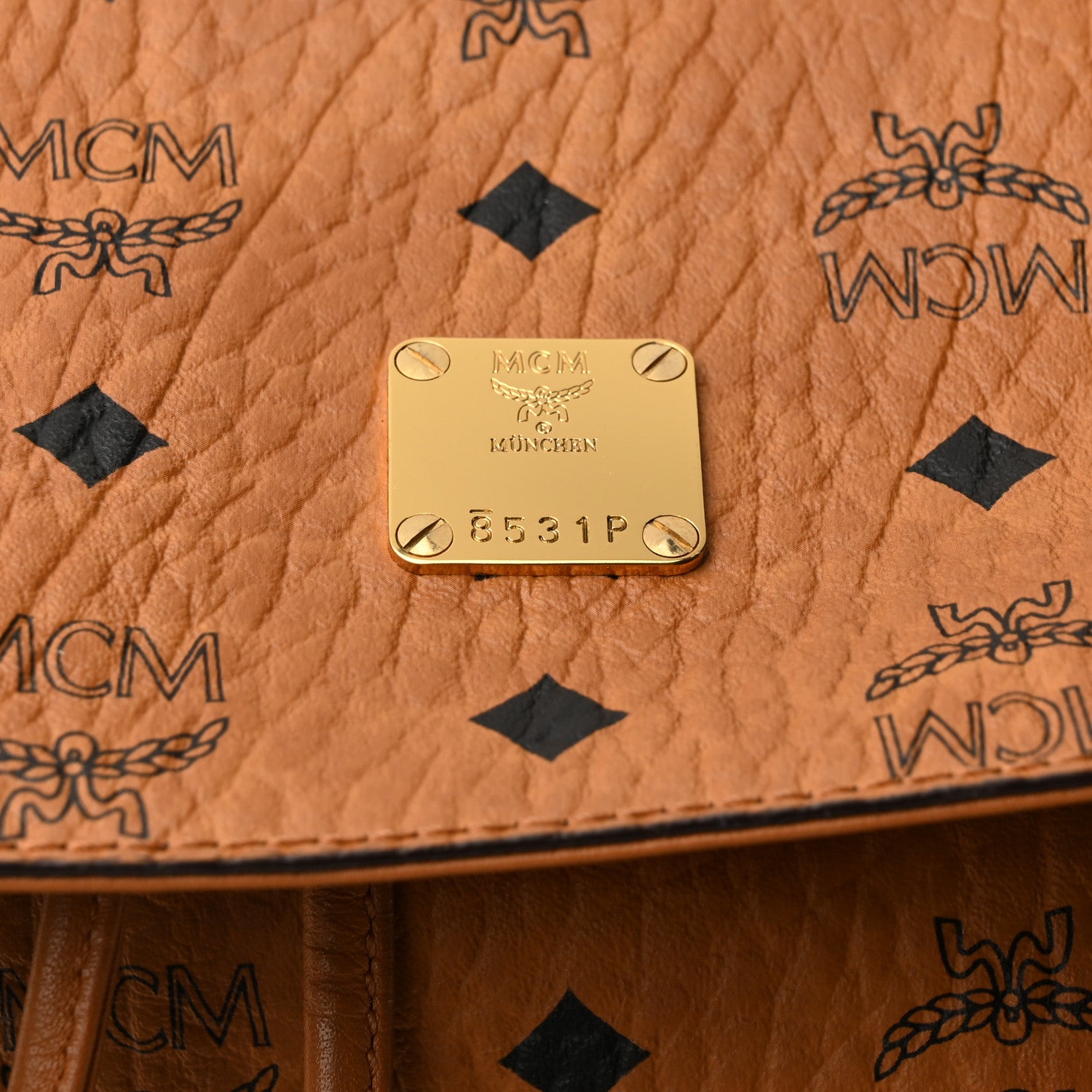 MCM Visetos Brandenburg Backpack Cognac 7 of 11