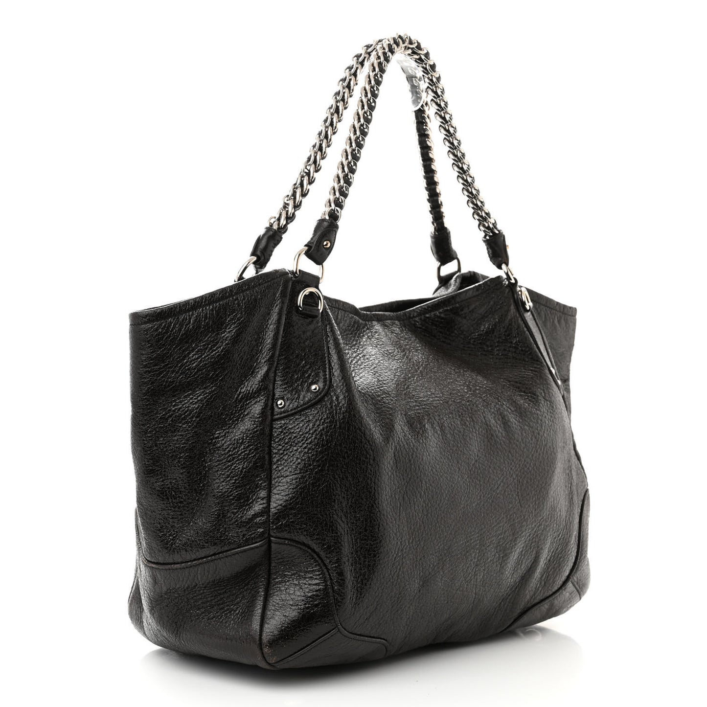 Cervo Lux Chain Shoulder Bag Ebano
